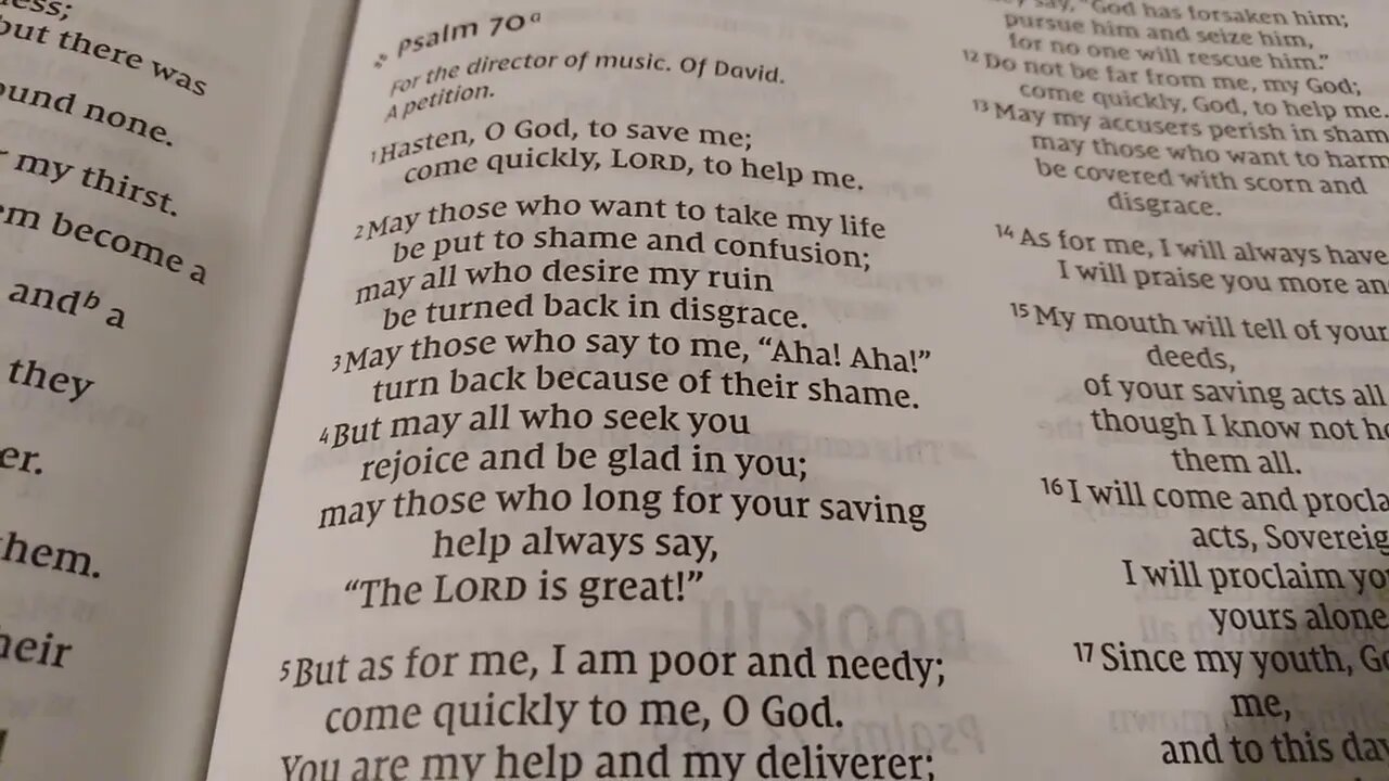 Psalm 70 NIV