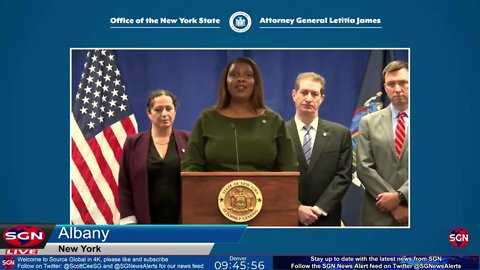 Replay: New York Attorney General Letitia James’ Press Conference