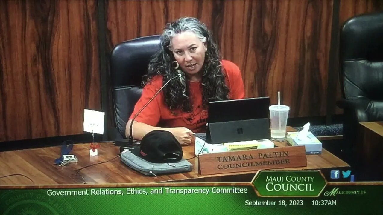 Maui Gov Ethics Transparency Committee 9-18-23 Closing 9 Paltin again