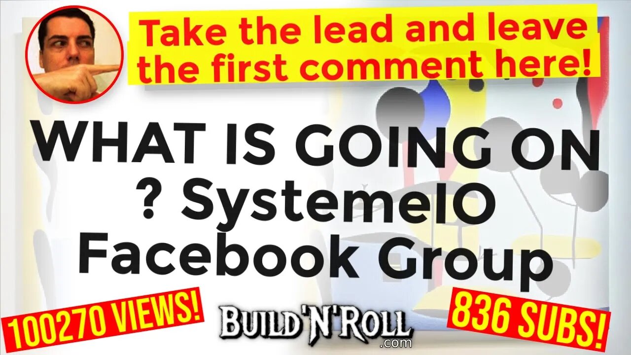 WHAT IS GOING ON ? SystemeIO Facebook Group