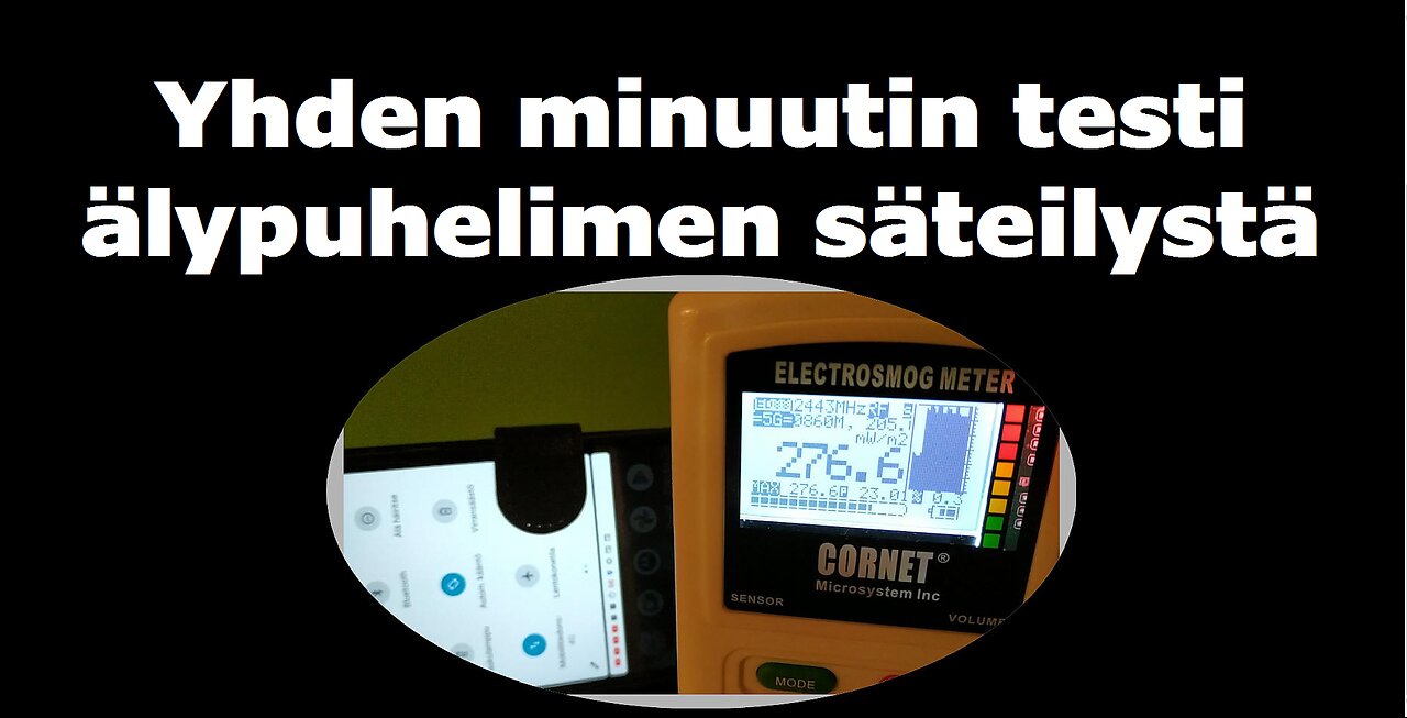 Yhden minuutin testi älypuhelimen säteilystä