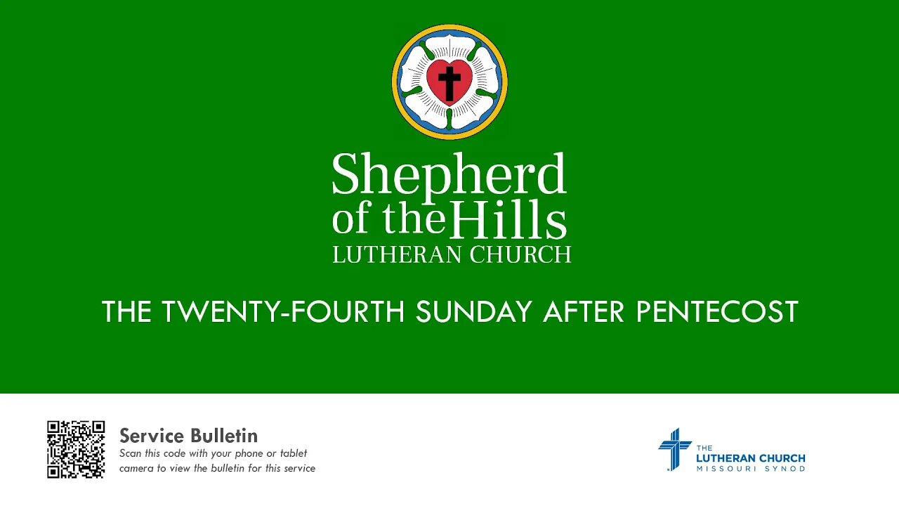 2023-11-12 - THE TWENTY-FOURTH SUNDAY AFTER PENTECOST