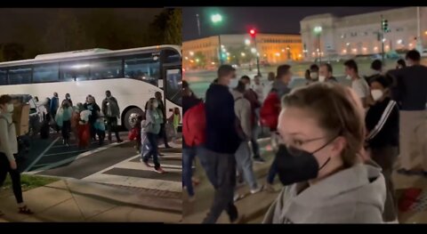 WATCH: Democrat open borders activists block cameras, demand reporter stop filming illegal aliens