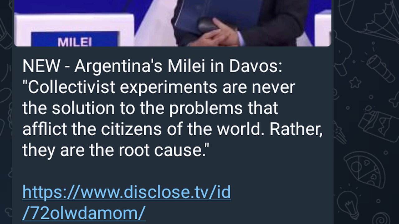 News Shorts: Javier Millei Speech at WEF