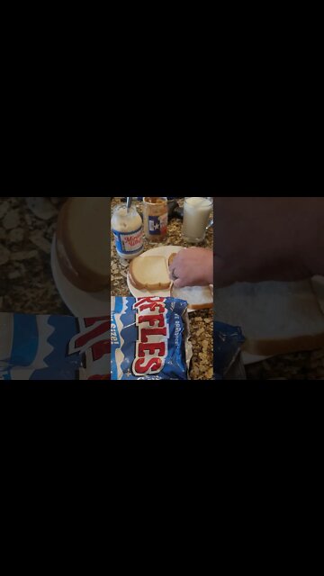 Peanut butter and mayonnaise sandwich... poor man's delight!