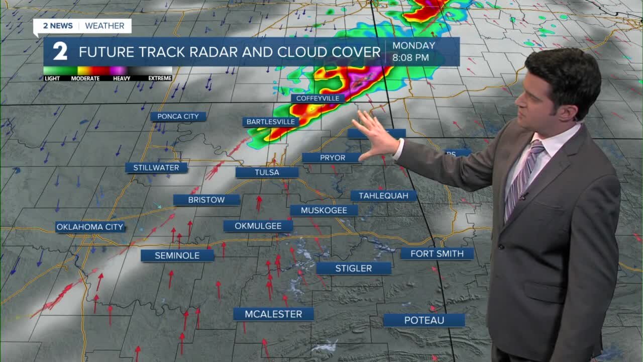 Cold front moves in