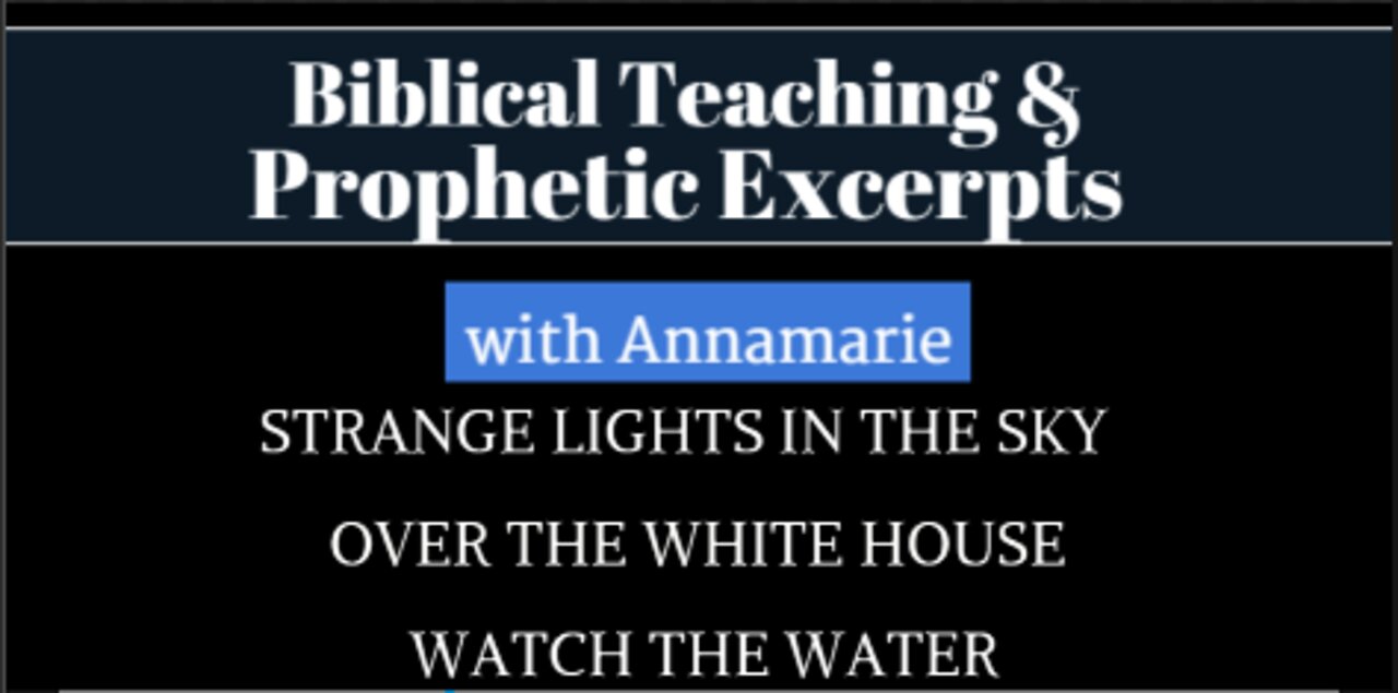 Prophetic Insight: Strange Lights Over The Whitehouse - Orange Ball of Light - WATCH THE WATER