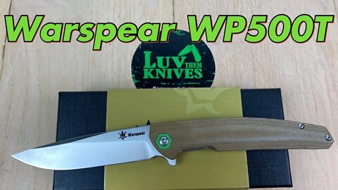 Warspear WP500T / includes disassembly/ micarta scales and 14C28N steel for under $38 !!