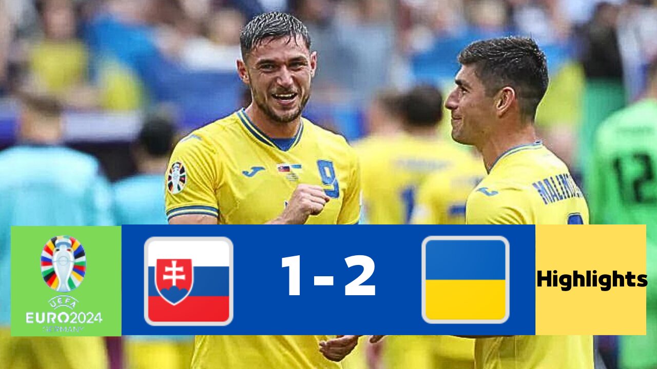 Slovakia vs Ukraine 1-2 Highlights _ Euro 2024 – Wiseloaded