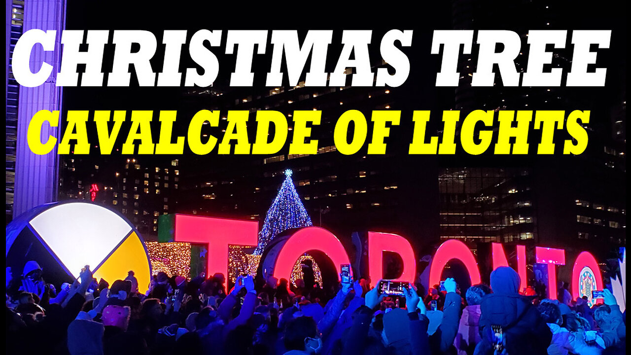Cavalcade Of Lights. Christmas Tree Lighting. Toronto, Ontario Canada.