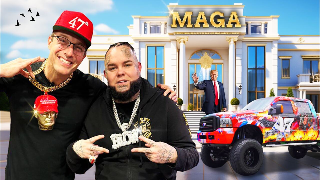 Inside MAGA-Rappers DRIP Kingdom: $1,000,000 Trump Rolls-Royce, $250,000 Gold & Diamond MAGA Chain🔥