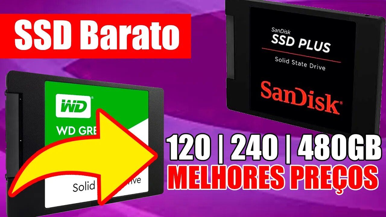 SSD mais barato do mercado 2020 120GB 240GB 480GB