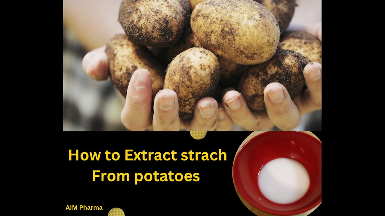 How to Extract Starch from Potato's|Easy way to Extract from Starch |pharmacognosy|AIM Pharma|2023