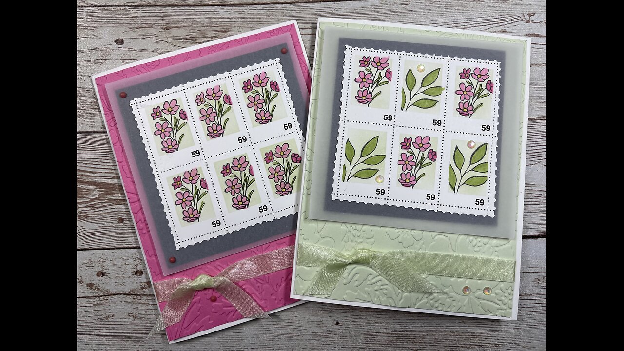 Faux Postage Technique with Cottage Rose - 09/05/22