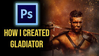 How I Created This Gladiator Poster - Photoshop (Follow Along)