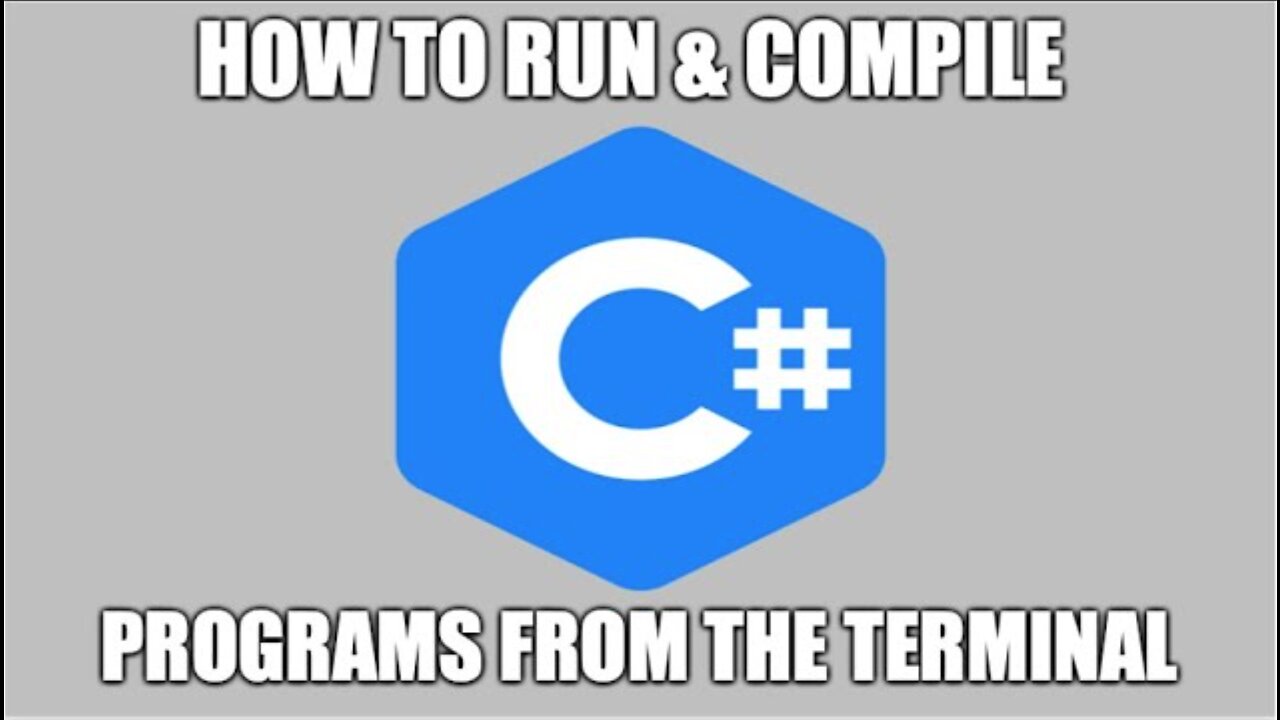 How to RUN & COMPILE C# Programs From the Terminal Command Prompt On a Mac - Basic Tutorial | New