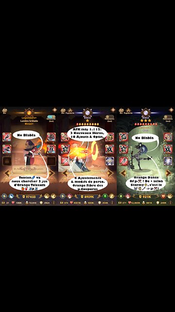 AFK Arena Txt MAJ 1.112 musique no blabla