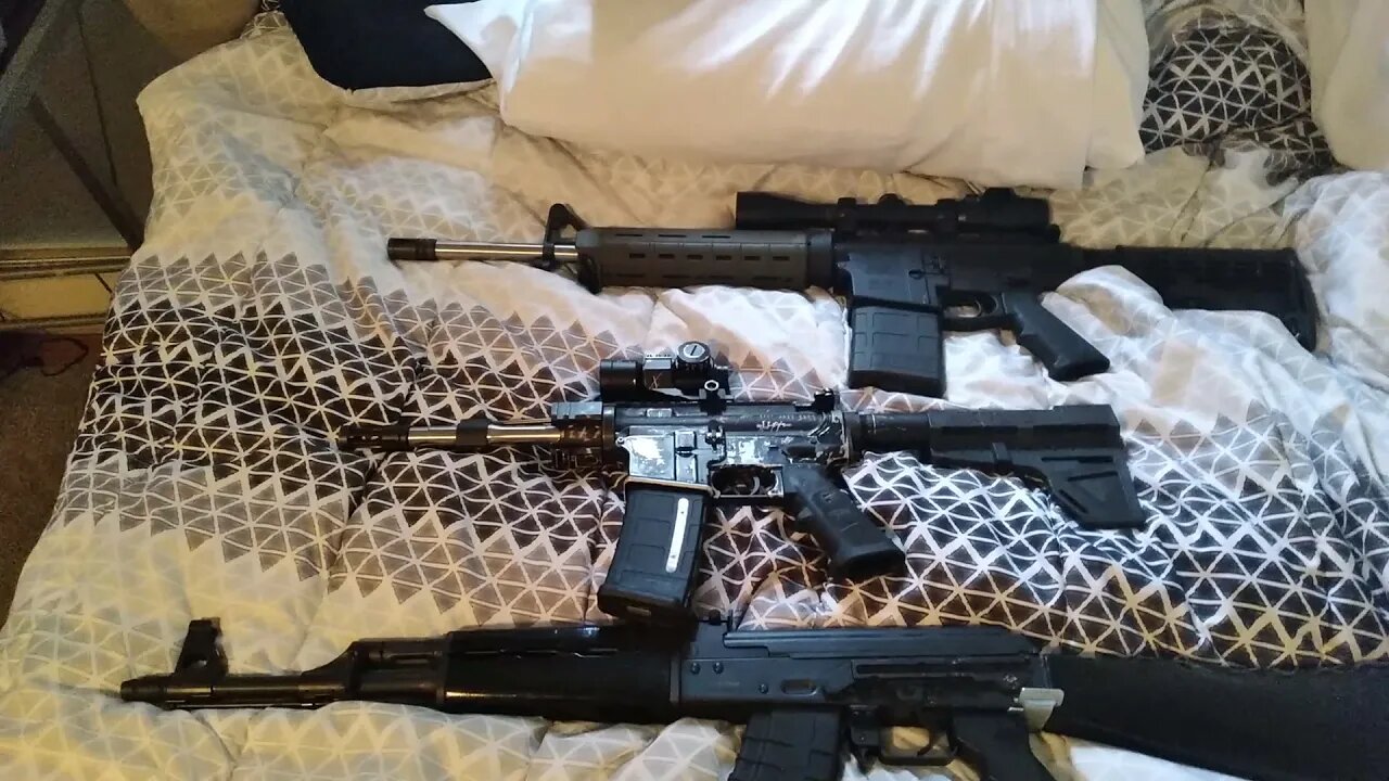 My assault rifle collection as of 5-4-2021