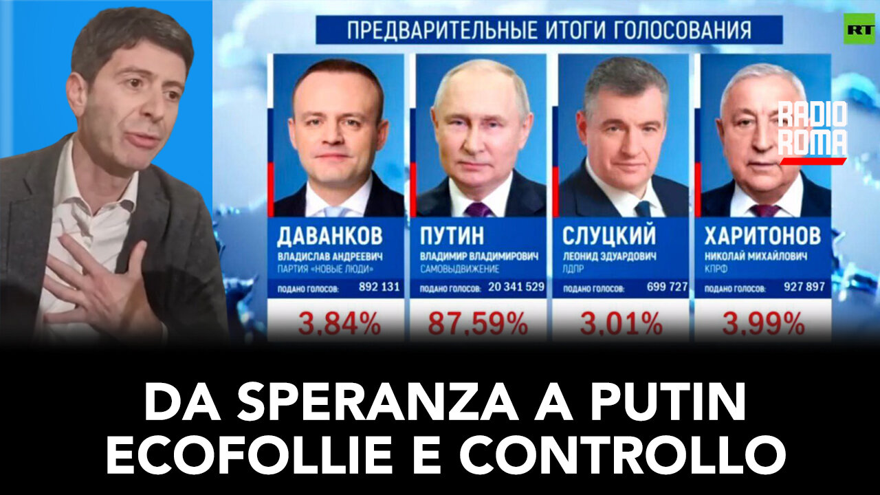 DA SPERANZA A PUTIN: ELEZIONI, ECOFOLLIE E CONTROLLO (Con Andrea Caldart e Gino Carnevale)