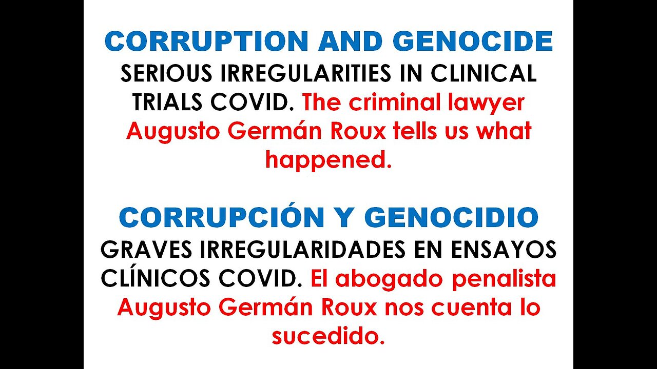 GRAVES IRREGULARIDADES EN ENSAYOS CLÍNICOS COVID * SERIOUS IRREGULARITIES IN CLINICAL TRIALS COVID