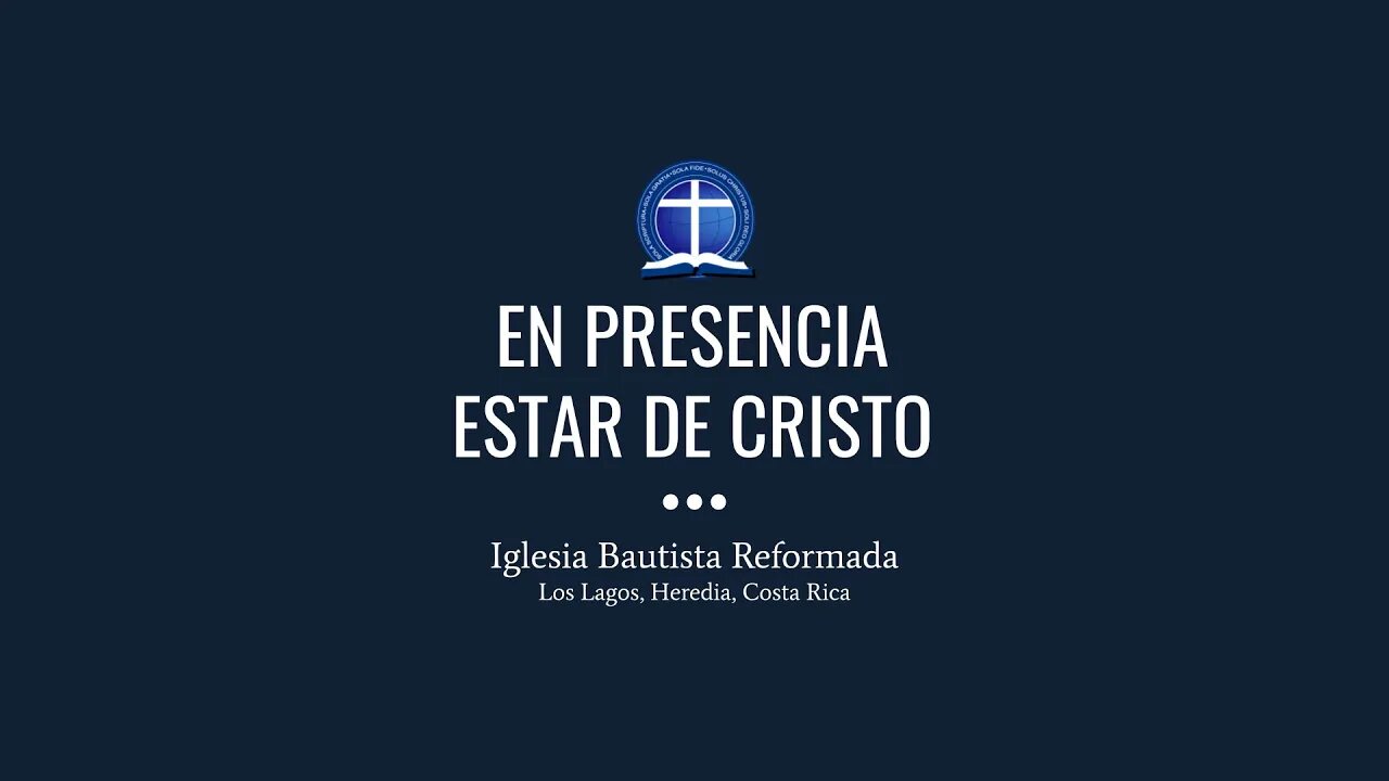 En presencia estar de Cristo