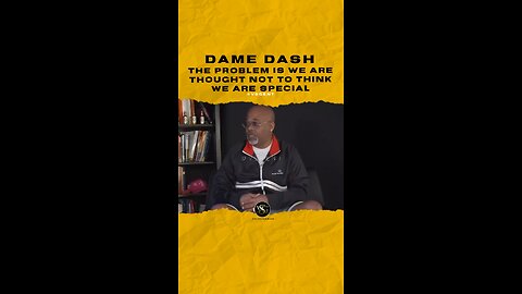 #damedash The problem is we are thought not to think we are special. 🎥 @earnyourleisure