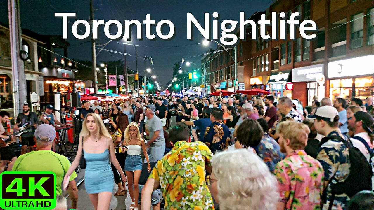 【4K】Epic Nightlife 🔥 🎶 💃 Toronto Canada 🇨🇦