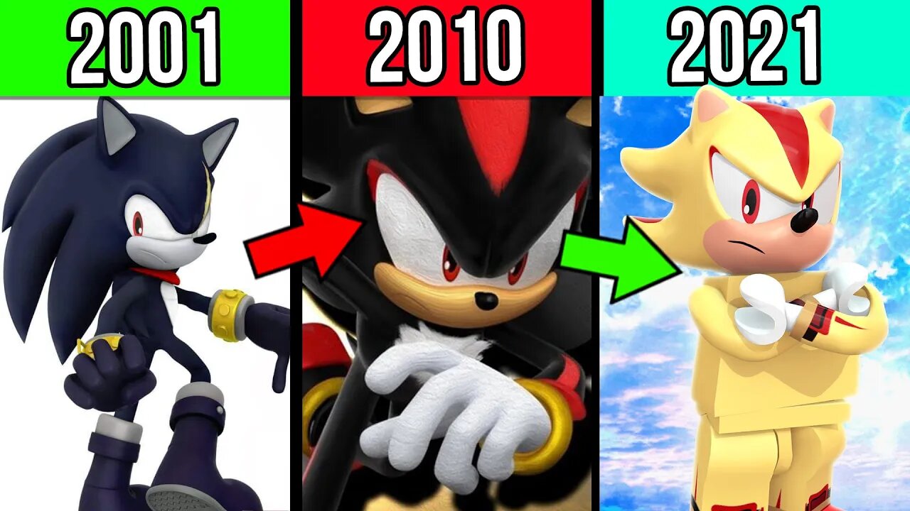 EVOLUÇÃO e Historia de Shadow the Hedgehog