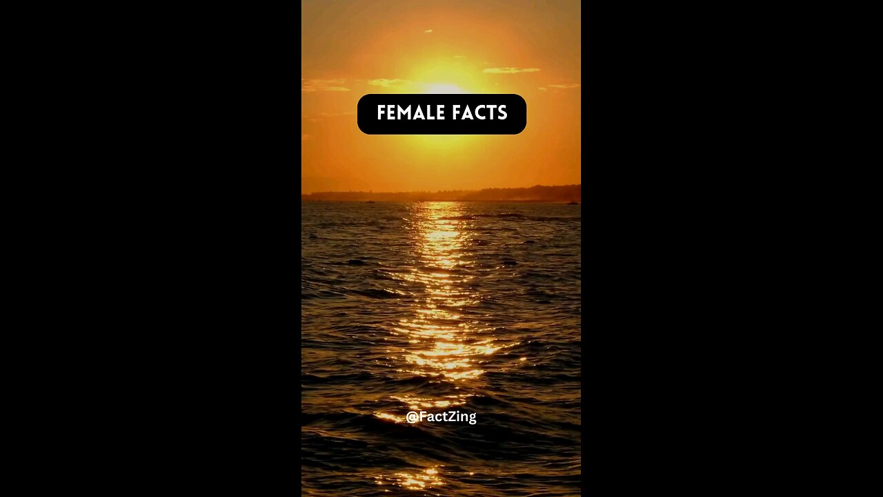 Female Fact that you don't know #femalefact #factzing #fact