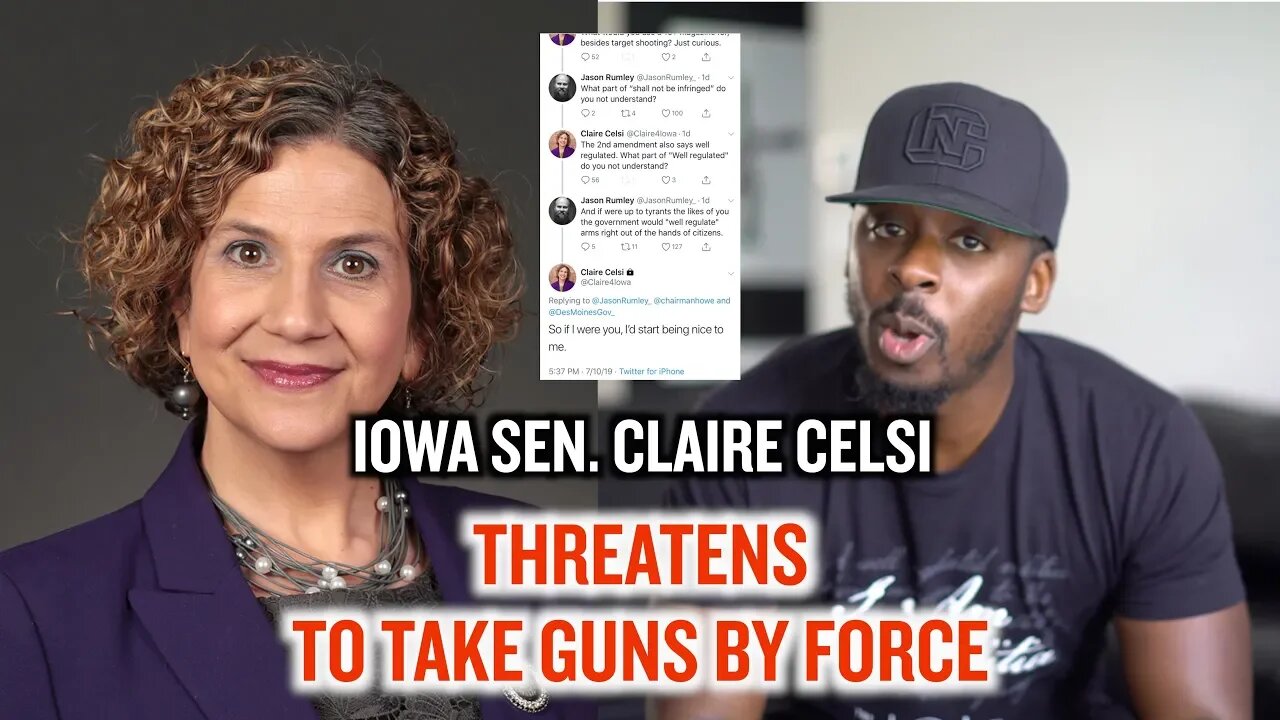 Iowa Senator Claire Celsi Threatens to TAKE GUNS by FORCE