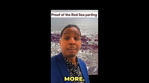 Proof of the Red Sea parting 😱 🔥#viral #short #reel #bible #religion #fyp #supernatural #video