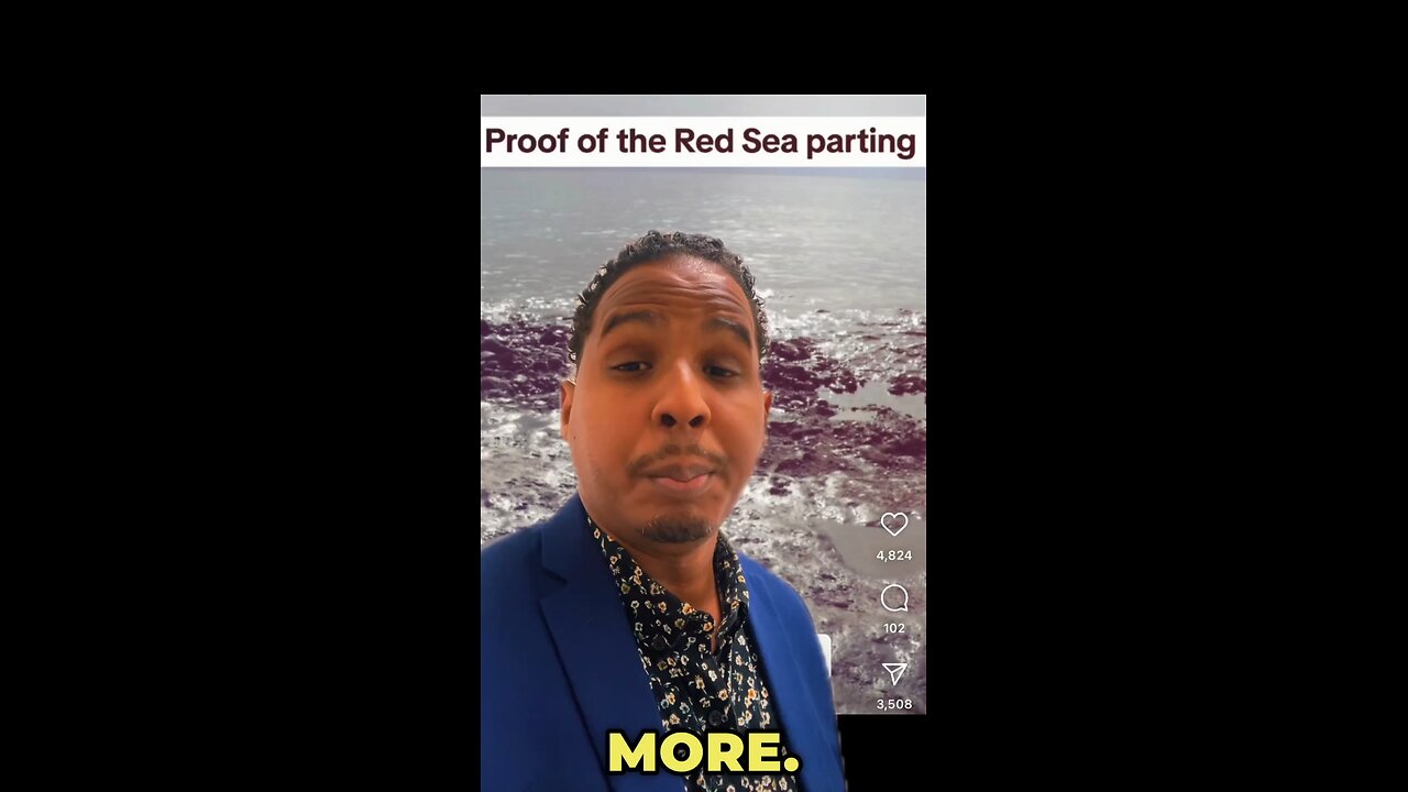 Proof of the Red Sea parting 😱 🔥#viral #short #reel #bible #religion #fyp #supernatural #video