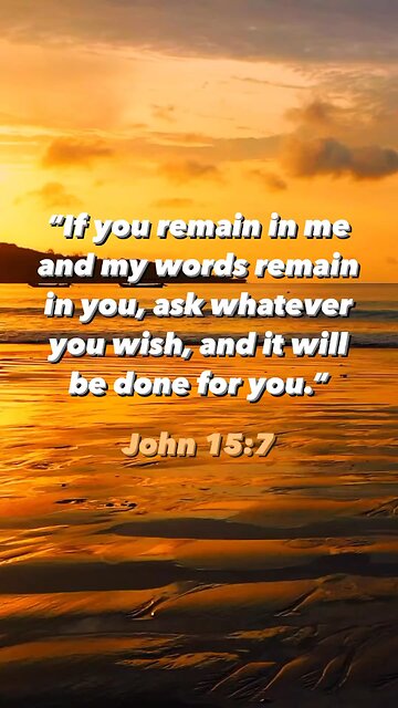God promise to us 😱 | John 15:7 | Bible verse of the day ❤️