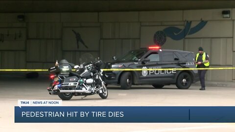 80-year-old man dies after wheel flies off van, hits him under I-94 overpass