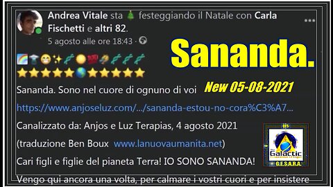 Sananda. Sono nel cuore di ognuno di voi.