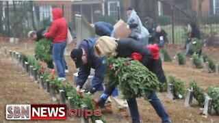 Protest Group Targets Wreaths Placed on Veterans' Gravesites - 5496