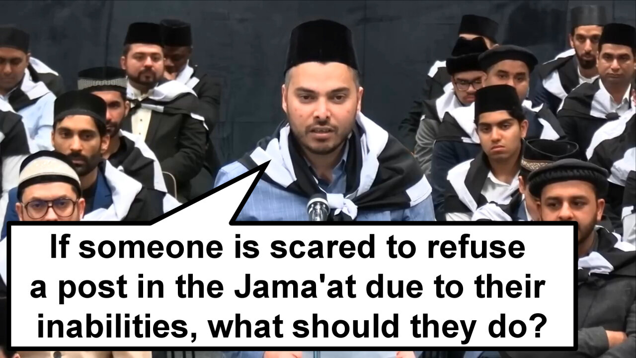 If someone is scared to refuse a post in the Jama'at due to their inabilities, what should they do?