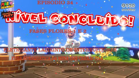 MARIO 3D WORLD EP 34 FASES FLOR 1 E 2