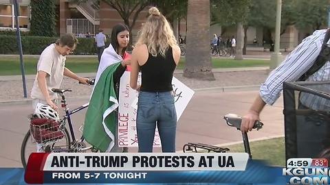 Anti-Trump protests at U of A