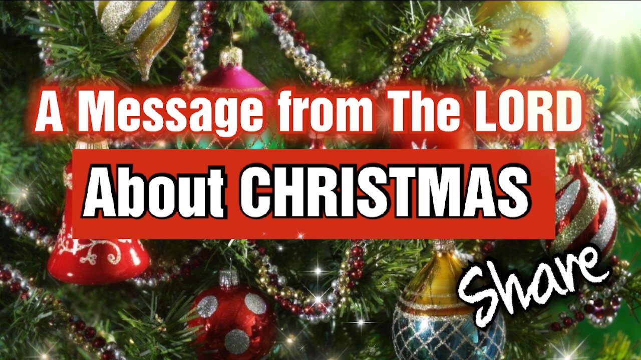 GOD said this about #CHRISTMAS. Listen til the end for full #message #Prophecy #JESUS #YESHUA #YHWH