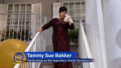 FULL CLIP Tammy Sue Bakker sings as Vestal Goodman for her father Jim Bakker's Birthday