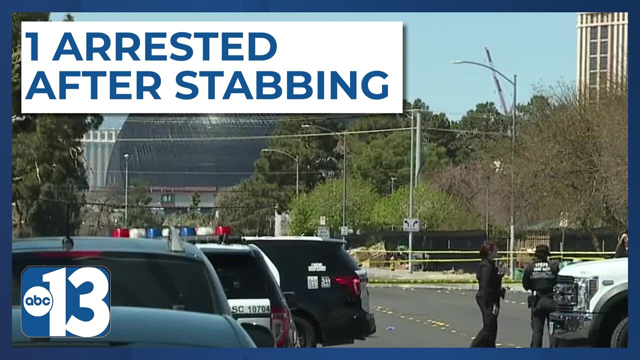 At least one person is dead following a stabbing in the central Las Vegas, police say