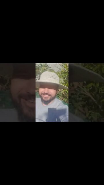 Um iniciando o dia no campo.