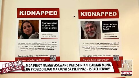 Mga Pinoy na may asawang Palestinian, dadaan muna ng proseso - Israeli envoy