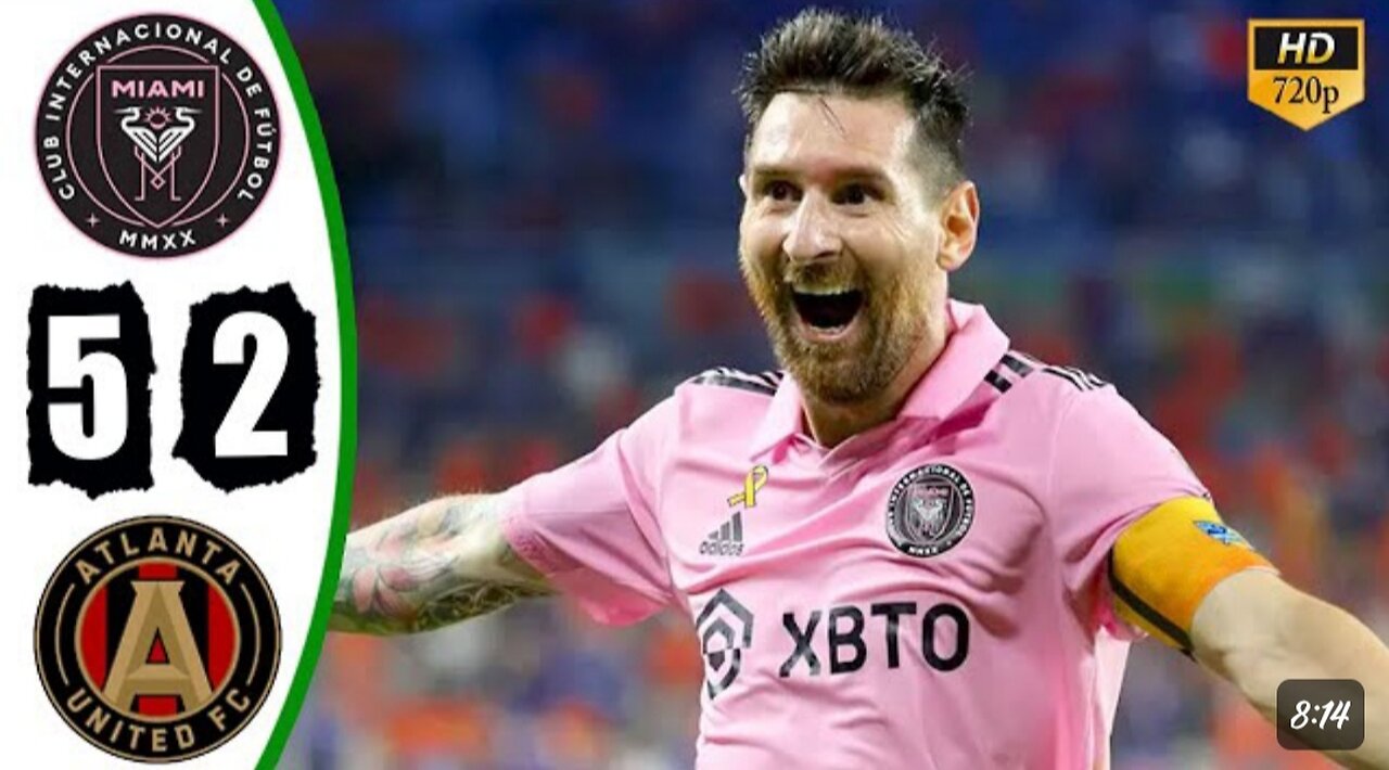 Messi Hattrick On Fire 🔥 Inter Miami vs Atlanta United 5-2 Highlights & All Goals 2023 HD