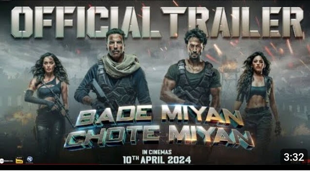 Bade Miyan Chote Miyan-Official Hindi Trailer | Akshay, Tiger, Prithviraj | AAZ |In Cinemas 10th Apr