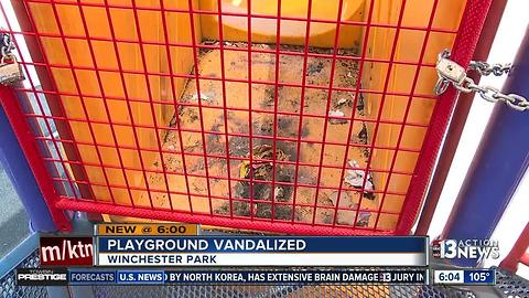 Playground vandals cause thousands in damage