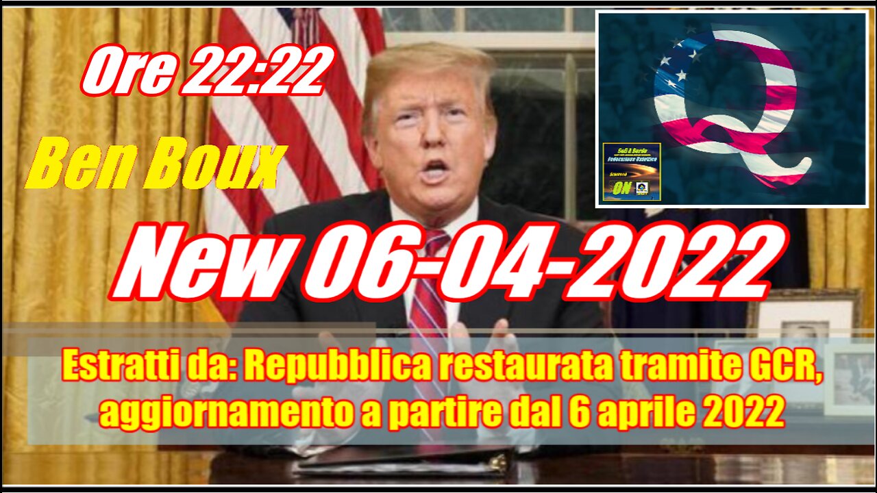 Estratti da Repubblica restaurata tramite GCR, aggiornamento a partire dal 6 aprile 2022