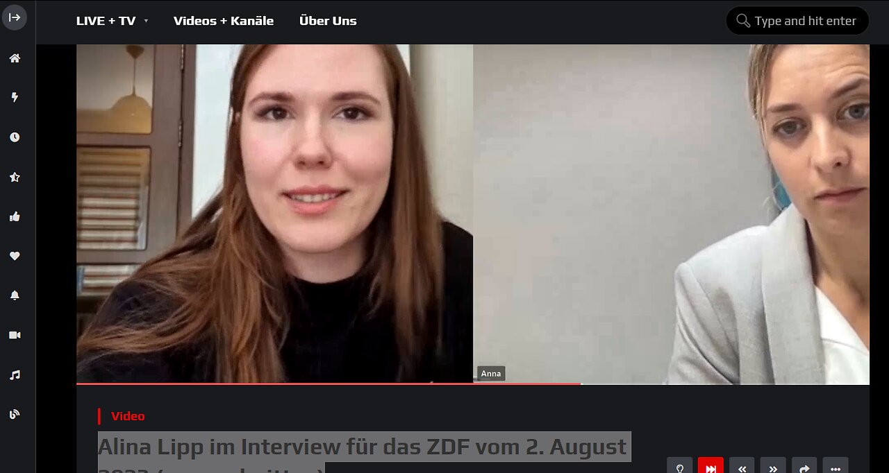 Alina Lipp im Interview für das ZDF vom 2. August 2023 (ungeschnitten)