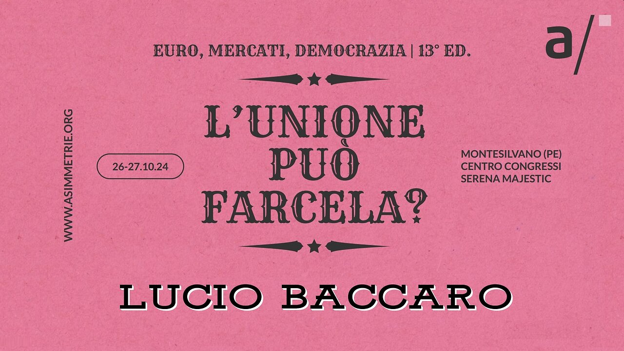 🔴 "Le élite tedesche e la crisi del modello di crescita export-led (Lucio Baccaro)